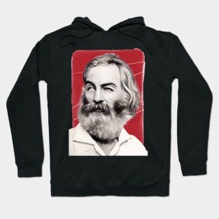 American Poet Walt Whitman illustration Hoodie